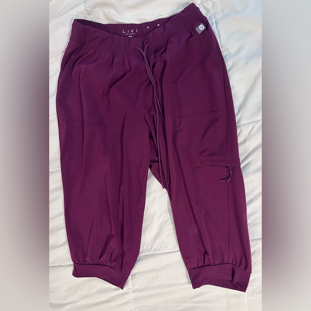 Lane Bryant Raspberry Capri joggers
